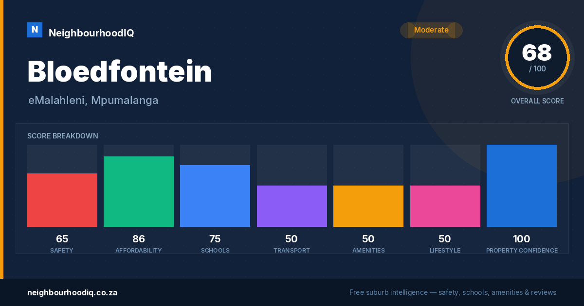 Bloedfontein report card
