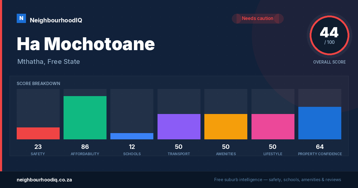 Ha Mochotoane report card