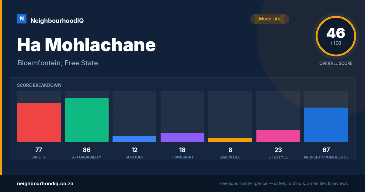 Ha Mohlachane report card