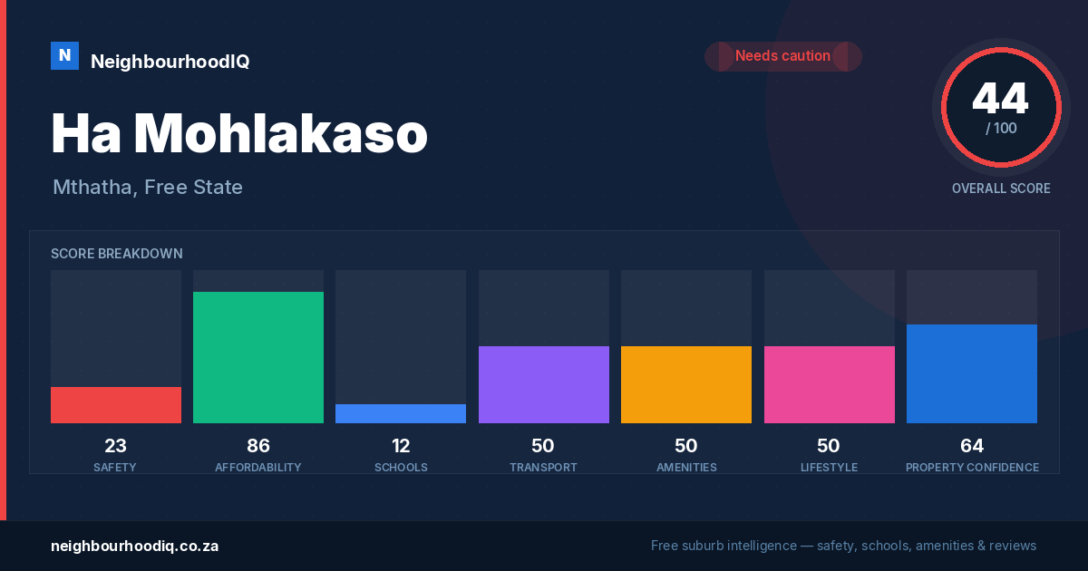 Ha Mohlakaso report card