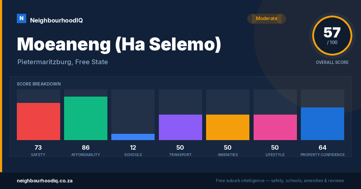 Moeaneng (Ha Selemo) report card