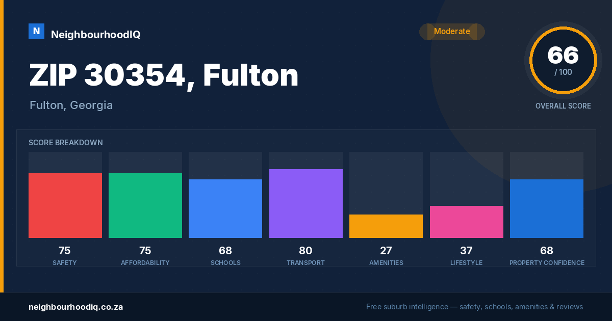 ZIP 30354, Fulton report card