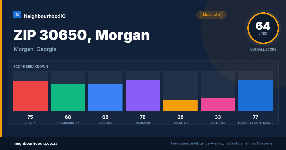 ZIP 30650, Morgan report card