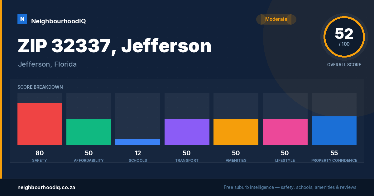 ZIP 32337, Jefferson report card