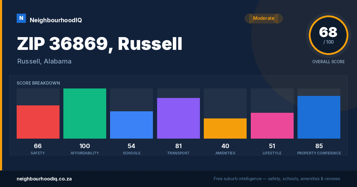 ZIP 36869, Russell report card