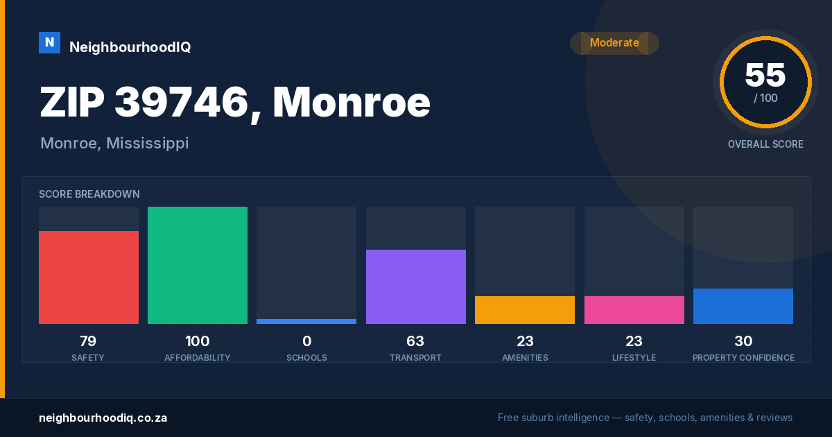 ZIP 39746, Monroe report card