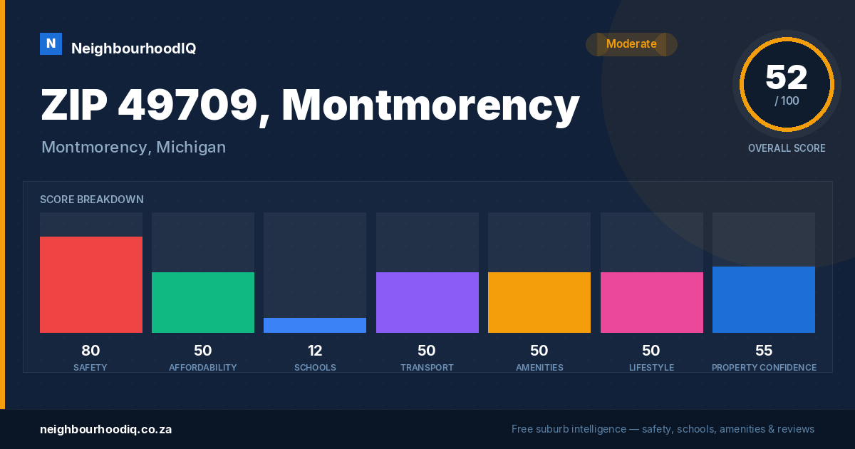 ZIP 49709, Montmorency report card