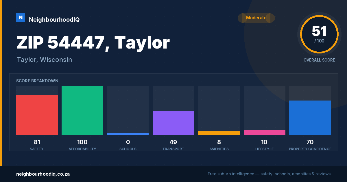ZIP 54447, Taylor report card