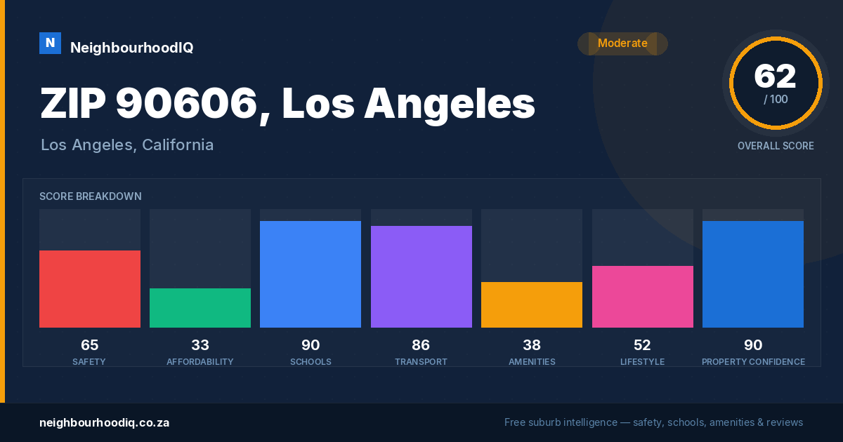 ZIP 90606, Los Angeles report card