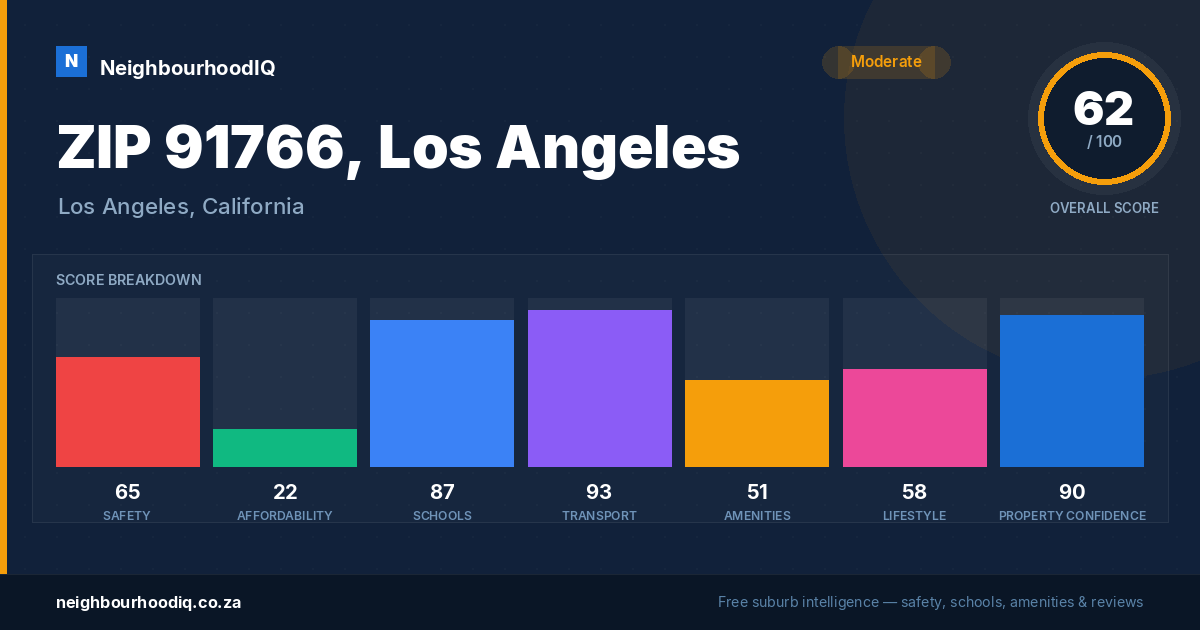 ZIP 91766, Los Angeles report card