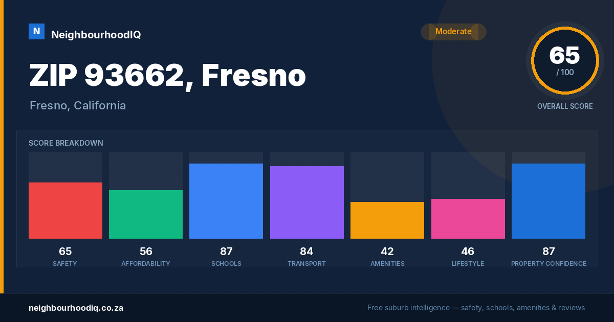 ZIP 93662, Fresno report card