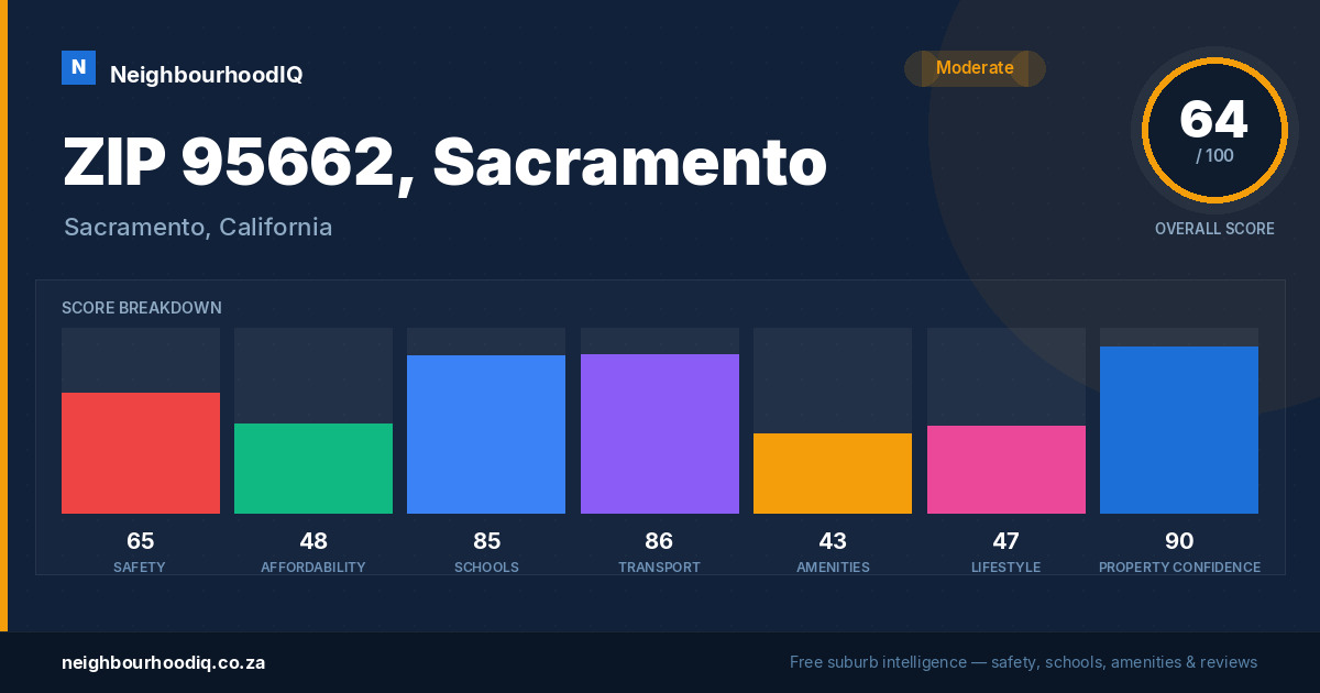 ZIP 95662, Sacramento report card