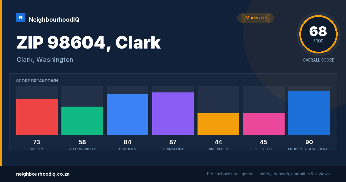 ZIP 98604, Clark report card